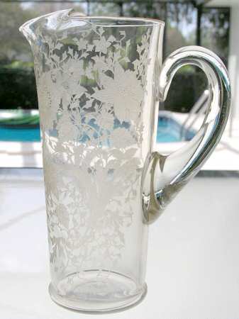 Wildflower Clear Martini Pitcher