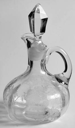 Wildflower Clear Oil Cruet & Stopper by Cambridge