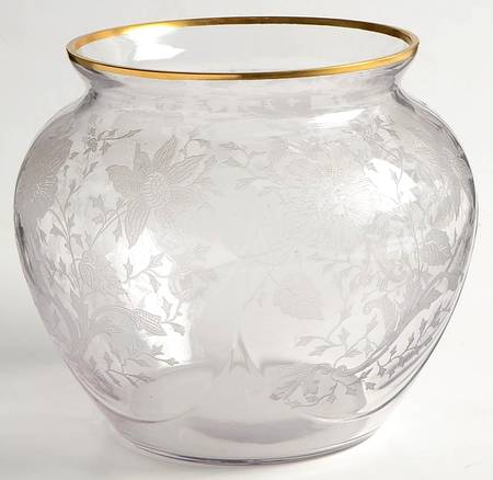 Wildflower Clear (Gold Trim, Stem 3121) 3400 5" Globe Vase