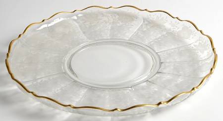 Wildflower Clear (Gold Trim, Stem 3121) Cabaret Plate