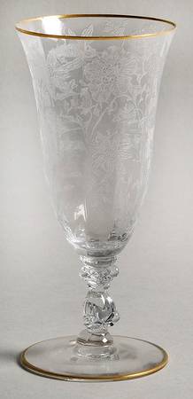 Wildflower Clear (Gold Trim, Stem 3121) Juice Glass by Cambridge