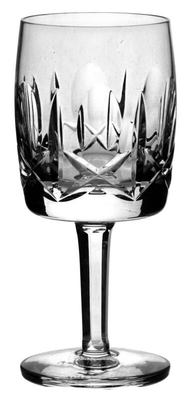Shannon Clear (Cut) Wine Glass