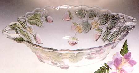 Arielle Handpainted 14" Handled Bowl