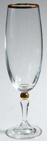 Sara Gold Fluted Champagne