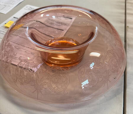 Balda Pink (Stem 24) 12" Rolled Edge Bowl