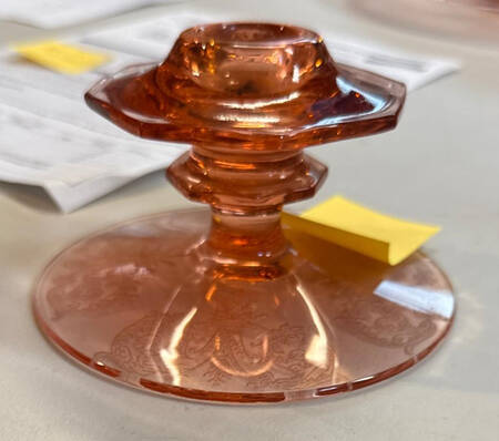 Balda Pink (Stem 24) Single Light Candlestick