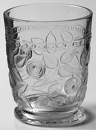 Cabbage Rose (Pattern) 8 Oz Flat Tumbler