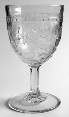 Cabbage Rose (Pattern) Water Goblet