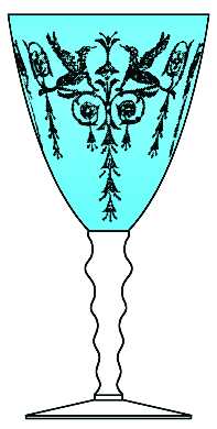 Harding Blue (Stem 24, Blue Bowl)