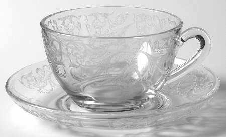 Morgan Clear (Stem 750) Cup & Saucer Set
