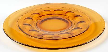Color Crown Amber (Dark) Torte Plate by Colony