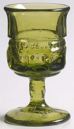 Color Crown Green Cordial Glass
