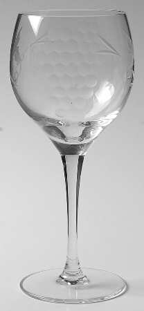 Grape & Leaf Wine Glass