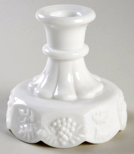 Harvest Milk Glass Single Light Candlestick by Colony