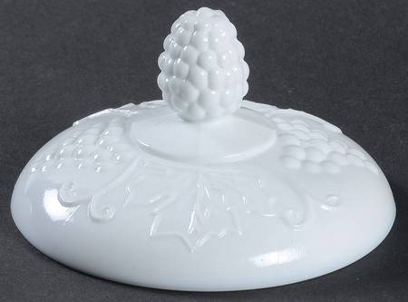 Harvest Milk Glass Lid for Small Canister