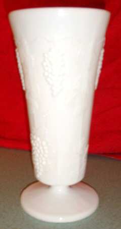 Harvest Milk Glass 6" Flower Vase