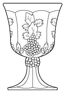 Harvest Milk Glass