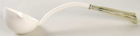 Harvest Milk Glass Ladle Only-Punch/Plastic/Gold