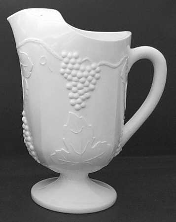 Harvest Milk Glass 72 Oz Ice Lip Pitcher