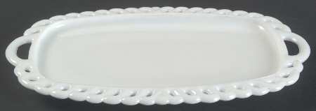 Harvest Milk Glass Creamer/Sugar, Tray Only