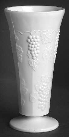 Harvest Milk Glass 7" Flower Vase