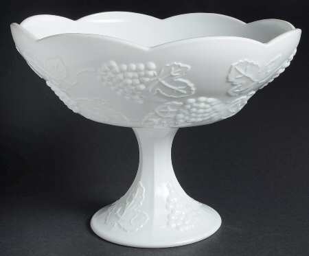 Harvest Milk Glass Centerpiece