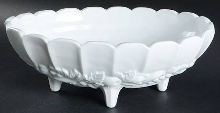 Harvest Milk Glass 12" Centerpiece