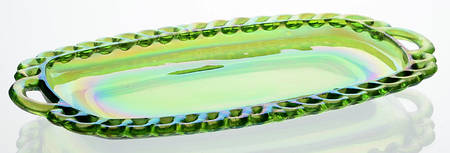 Harvest Carnival (Green) Creamer/Sugar, Tray Only
