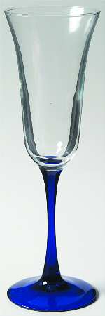 Americana Blue Fluted Champagne