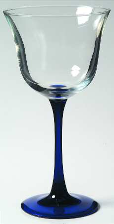 Americana Blue Wine Glass