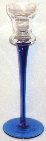 Americana Blue 8" Single Light Candlestick