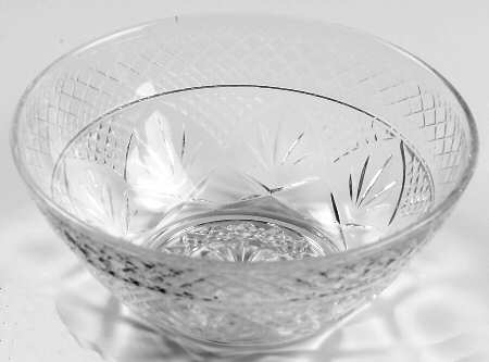 Antique Clear (No Knob, 6 Sided Stem) Individual Salad Bowl