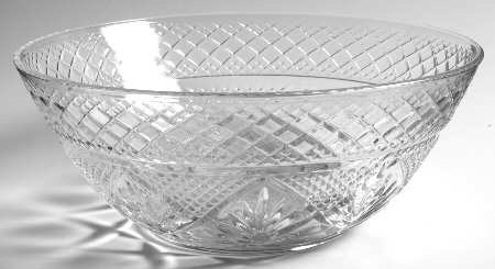 Antique Clear (No Knob, 6 Sided Stem) Salad Bowl