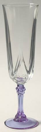 Auteuil Lilas Fluted Champagne by Cristal D'Arques - Durand