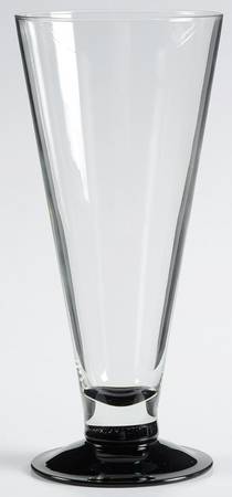 Domino Signature Black Pilsner Glass by Cristal D'Arques - Durand