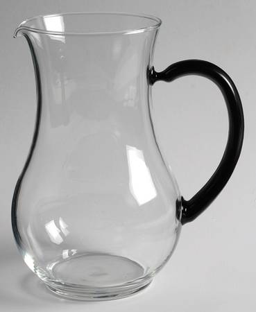 Domino Signature Black 42 Oz Pitcher by Cristal D'Arques - Durand