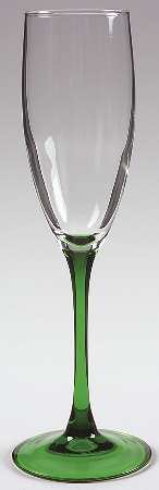 Emerald Fluted Champagne by Cristal D'Arques - Durand