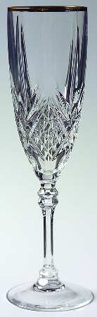 Fontenay (Gold Trim) Fluted Champagne