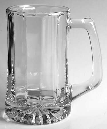 Laser Beer Mug by Cristal D'Arques - Durand