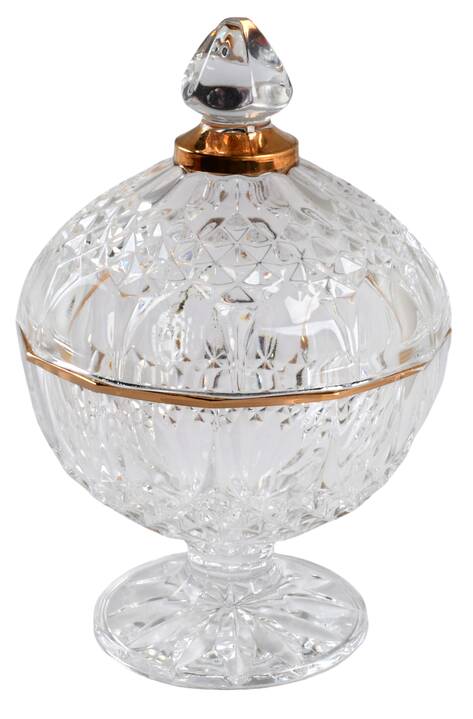 Longchamp Gold Small Candy Jar & Lid