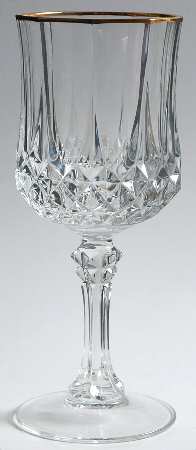 Longchamp Gold Tall Water Goblet