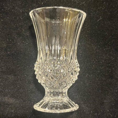 Longchamp (Clear) 3" Footed Vase