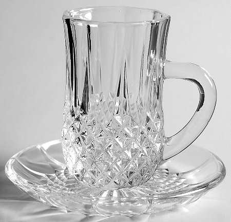 Longchamp (Clear) Demitasse Cup & Saucer Set
