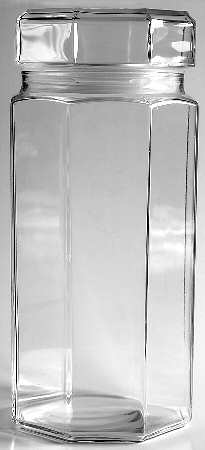 Octime Clear Storage Jar & Lid 9"