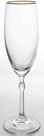 Carnegie (Gold Trim) Fluted Champagne