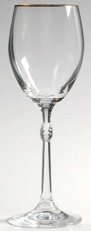 Carnegie (Gold Trim) Wine Glass