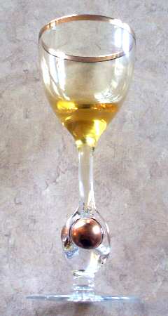 Atlas Clear (Gold Trim) Cordial Glass