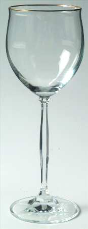 Talia (Gold Trim) Wine Glass