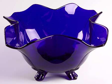 3400 Cobalt Blue 3400 11" 4 Toed Fancy Edge Bowl