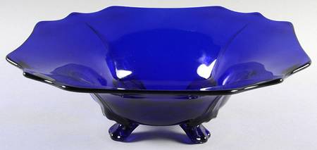 3400 Cobalt Blue #3400 12" Square 4 Toed Bowl